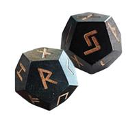Generico Set di Rune in Legno - Set di Rune intagliate 'Anziano da 2 Pezzi