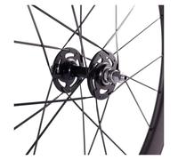 Generico Set di Ruote in Carbonio for Bici da Pista CSC 700C Pixie 60mm 30mm Ruote fisse for copertoncino Tubeless T800 UCI SGS(UD Matte,TUBELESS_50MM_25MM)