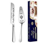 Generico Set di server per torta nuziale, set per taglio torta per matrimonio - Tagliatorta per,Tagliatorta e per splendidamente incisi, elegante ricordo per gli sposi