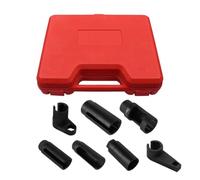 Generico Set Di Socket | 7 Pezzi Cromato Vanadio Ergonomico,Kit di Socket per il Sensore di Ossigeno,per Manutenzione Veicoli Attrezzature Industriali Garage Officina