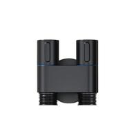 Generico Set di spruzzatori for Bidet con valvola angolare in Lega di Zinco, Montaggio a Parete, for WC, Uno in Due, con Sistema di Pulizia dell'Acqua for Accessori da Bagno(Black-Dual Control)