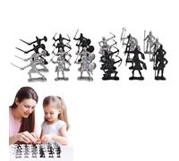 Generico Set di statuette di soldati romani, modelli di giocattoli da collezione, figurine medievali da esporre sul desktop, lavorazione dettagliata, collezione di ornamenti storici, per la presentaz