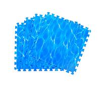 Generico Set di tappetini da Gioco per Bambini in Schiuma Eva Morbida di Grandi Dimensioni, Tessere Puzzle ad Incastro, tappetini da Palestra Spessi 1,0 cm per attività Indoor/Outdoor, Blu, tappetini