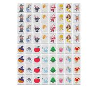 Generico Set di Tessere Mahjong - Set Di Tessere Mahjong Portatile Per Viaggi,Gioco Famiglia per Picnic Bambine Bambini Ragazzi Casa Compleanno Pasqua Adulti Interno Esterno