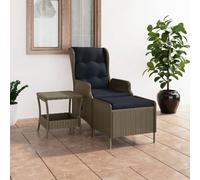 Generico Set Divani da Giardino 2 pz con Cuscini in Polyrattan Marrone,Marrone,28.8kg,3060153