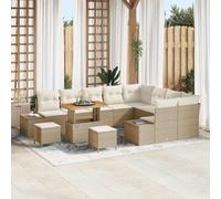 Generico Set Divano da Giardino 12 PCS Beige Poly Rattan,Beige,94.9kg,3362826