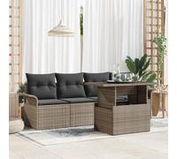Generico Set Divano da Giardino 5 PCS Grigio Rattan in Polipropilene,Grigio,51kg,3356922