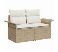 Generico Set Divano da Giardino con Cuscino 8 PCS Beige e Panna,Beige,71.9kg,3349301