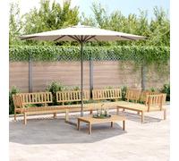 Generico Set Divano Pallet da Giardino 5 pz in Legno Massello di Acacia,Marrone,70kg,3209316