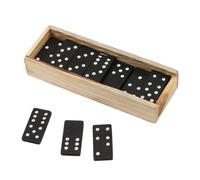 Generico Set doppio sei domino, Classico gioco del treno del domino, Double Six Standard Dominos Set 28 Tiles Primi giochi educativi per bambini Adulti
