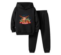 Generico Set Due Pezzi Bambino con Camicia Elegante e Pantaloni Stampati per Occasioni Speciali e Giornate di Scuola Comodo e Stilizzato per Giovani Ragazzi (BK1, 13-14 Years)