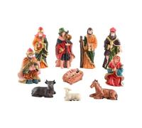 Generico Set e Statue Presepe | Statue Natalizie Per Presepe | Set Di Piccole Statuine Religiose Per Tavolo Mensola Casa Scrivania Davanzale
