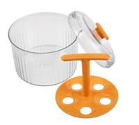 Generico Set Fai da Te per Cucinare in Casa Stampo per fare le Polpette Manuale in Plastica Traslucida Arancione Utensile da Cucina per Polpette di Pesce e Carne Facile Riutilizzabile