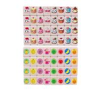 Generico Set Gioco da Tavolo | Giocattolo Impilabile da 64 Pezzi - per Gioco Mahjong - per Soggiorno Dormitorio Aula Appartamento Festa Bambini Adolescenti Famiglia Compagni di Classe