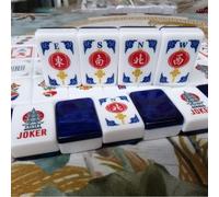 Generico Set Mahjong, set di tessere Mahjong a temi multipli con borsa for il trasporto, dadi