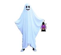 Generico Set Mantelli A Tema Per Gruppi - Cappucci Halloween Fantasma Di Qualità Per Adulti E Bambini(Smiling face,L)