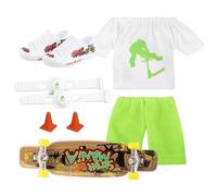 Generico Set Mini Scooter per Dita | Punta delle Dita Movimento Giocattoli Giochi Scooter Skateboard | Regali di Compleanno per Bambini Giochi da Tavolo