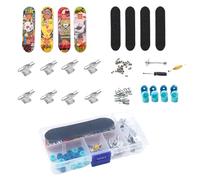 Generico Set Mini Skateboard Da - Giocattoli Da Trucco Per Skateboard In Miniatura, Giocattolo Con Tastiera Per Bambini Principianti, Set Completo Di Skateboards Con Tastiera, Mini Skateboards
