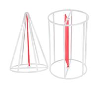 Generico Set Modelli Solidi Geometrici 3d Cilindro e Cono Struttura in Metallo 8x12 Cm, Dimostratore Volume Rotante per Didattica Matematica Scuola Elementare, Strumento Educativo