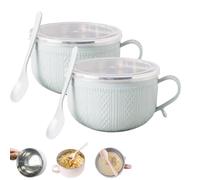 Generico Set of 3-25 Oz Mug Meals with Lid-Its, Large Soup Mugs with Lids for Coffee, Soups & Stews (2pcs-3)