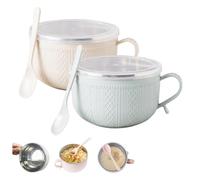 Generico Set of 3-25 Oz Mug Meals with Lid-Its, Large Soup Mugs with Lids for Coffee, Soups & Stews (2pcs-6)