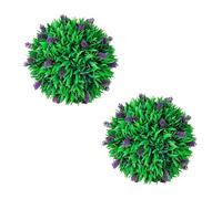 Generico Set Palle di Bosso Artificiale 2 pz con Lavanda 30 cm,Casa e Giardino,Arredo,Flora artificiale-41624