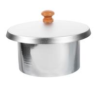 Generico Set Pentola Interna e Coperchio in Alluminio per Fusione della Cera 600cc Contenitore Antiaderente per Scaldacera a Cartuccia Accessorio Pratico per Depilazione Domestica e