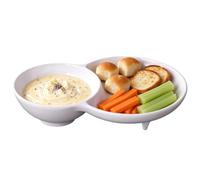 Generico Set per Zuppa e Pane Combo Diviso Con Scomparti Anti-Inzuppamento | Ciotole da Zuppa e Contorni Per Cibo Noodles Riso Dolci Snack Intingere Servire Mangiare Cena Campeggio Bambini