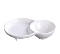 Generico Set per Zuppa e Pane Combo Diviso Con Scomparti Anti-Inzuppamento | per patatine e salsa Per Cibo Noodles Riso Dolci Snack Intingere Servire Mangiare Cena Campeggio Bambini