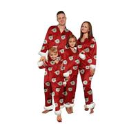 Generico Set Pigiama Natale Famiglia Pigiama Natalizi Maniche Lunghe Pigiami Capodanno Coppia Regalo da Notte Coordinati Comodo per Tutta La Famiglia Set Due Pezzi Invernale per papà Mamma E Bambini
