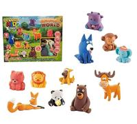 Generico Set Plastilina per Bambini Mondo Animali Foresta Fattoria Jungla Kit Creativo con Plastilina Colorata 168g Stampi e Accessori