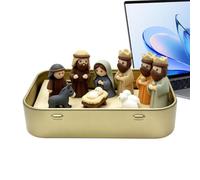 Generico Set Presepe Scatola Di Latta Con Statue Religiose Stampate In 3D