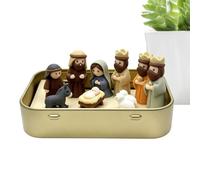 Generico Set Presepe Scatola Di Latta Con Statue Religiose Stampate In 3D