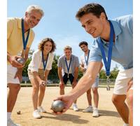 Generico Set Raccogli Palline da Bocce - Comodo Magnete Ergonomico Sicuro, Set Raccogl Palline, Dispositivo Raccogli Bocce con Corda, Sport Magnetici Sicuri per Gare di Allenamento