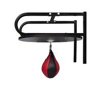 Generico Set Sacco da Pugilato con Staffa Girevole per Speedball,Nero,10.3kg,90368