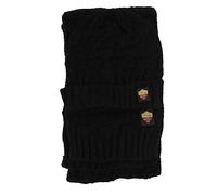 Generico Set Sciarpa e Cappello Adulto Compatibile con Roma Nero Unica