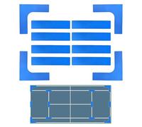 Generico Set Segnacampo Pickleball, Set da Esterno per Confini Paddle Tennis Driveway con Delimitatori A Terra, Sportivi Portatili E Resistenza al per Badminton Tennis Pallavolo