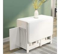 Generico Set tavolo da pranzo pieghevole con anta a ribalta e cassetto, design salvaspazio, include 4 sedie, stile farfalla mobile per una facile conservazione, ideale per piccole sale da pranzo