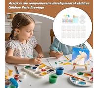 Generico Set Tela e Colori - 10 Pezzi Attrezzatura Artistica per Dipingere,Kit Creativo Portatile Per Imparare A Disegnare Per Adulti Bambini Ragazze Attività In Classe Casa E All Aperto