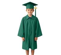 Generico Set Toga e Tocco per Bambini 2-8 Anni Costume da Laureato con Stola Cappello e Nappina 2026 Abito Diploma per Asilo Scuola Materna Primaria Kit Completo Graduazione