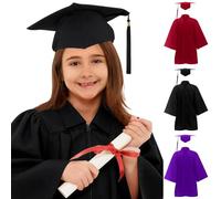 Generico Set Toga e Tocco per Bambini 2026 Laurea Cappello e Abito Costume Laureata in età Prescolare 2 Pezzi Unisex Studenti Completi Festeggiamenti Laurea Linea
