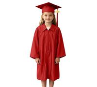 Generico Set Toga E Tocco Per Bambini Abito Da Laureato Set Per Bambini 2026 4-10 Anni Costume Da Laureato Con Stola Cappello E Nappina 2026 Abito Diplomino Foto Ricordo Outfit Toga Bambino