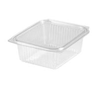 Generico set Vaschette per Alimenti con Coperchio attaccato Trasparenti in Pet VARIE MISURE Contenitori per Alimenti Riutilizzabili Chiusura ermetica (50 pz 160x115x5 mm 750 ml)