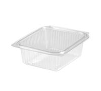 Generico set Vaschette per Alimenti con Coperchio attaccato Trasparenti in Pet VARIE MISURE Contenitori per Alimenti Riutilizzabili Chiusura ermetica (50 pz 160x115x6.5 mm 1000 ml)