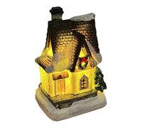 Generico Set Villaggio Di Natale - Il Villaggio | Casa In Miniatura, Luce Notturna Vintage Finta Fattoria, Accenti Per Le Vacanze Invernali, Centrotavola Per Edifici Da Collezione Per Ristora