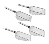 Genérico Setaccio per Terra da Giardino - Set di setaccio in Rete in Acciaio da 28 cm | Strumento di setacciatura Multifunzionale Portatile da 4 Pezzi | Ideale per la Pulizia del Suolo, per Gatti