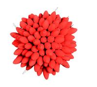 Generico Seven-Star Fishing Float - Oval Segmented Bobber Set, High-Visibility Glowing Float Balls, 100x Space Beans, Night Fishing Equipment | for Outdoor