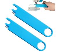 Generico Sewing Machine Needle Threader Tool,Quick Threading Device with Alignment Guide Sewing Tool,Magnetic Back & Built-in Ruler Sewing Supplies,Multi-Function Sewing Supplies (2pcs)