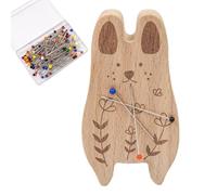 Generico Sewing Magnetic Pin Holder, Cute Magnetized Stand, 1.5x0.12x0.02 Inches Includes 100 Pins & Immediate Use, Animal Shape Clip Organizer for Tailoring, Dressmaking, And Quilting