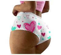 Generico Sexy Donna Hot in Pizzo Slips Mutandine Gigante Divertente Traspirante Slip Taglie Forti Mutande Senza Cuciture Tanga Donna Seducente Solid Color Cotone Morbido Intimo